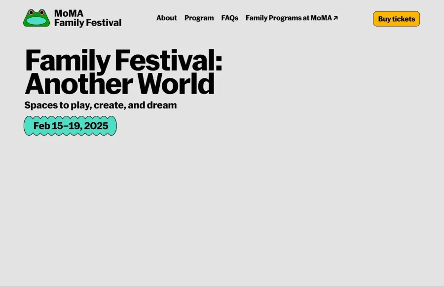MoMA Family Festival, gallery 34 poster