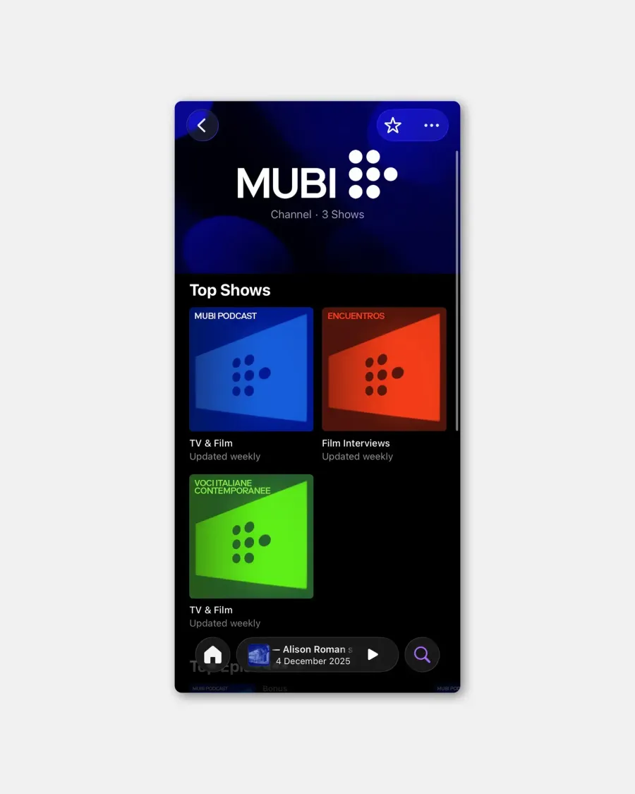 MUBI, gallery 30