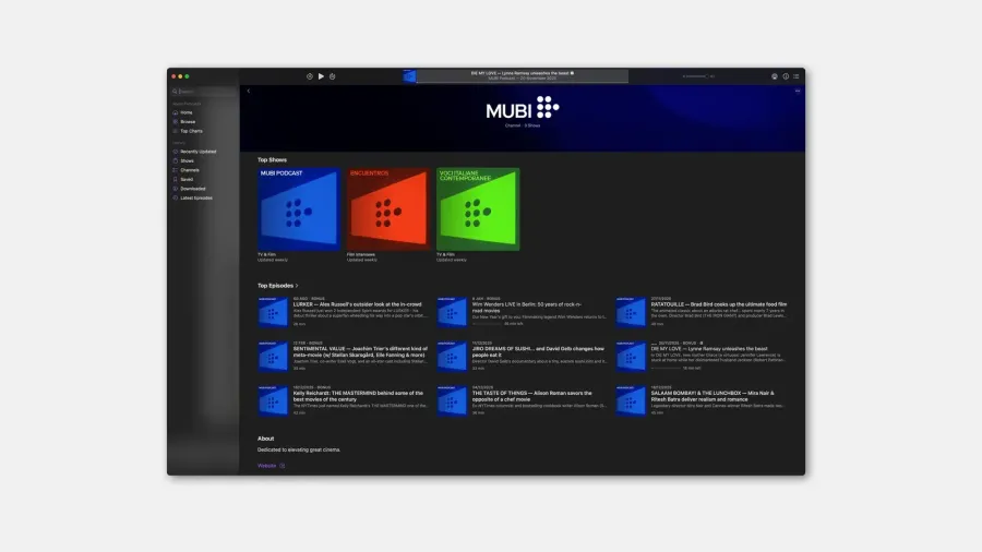 MUBI, gallery 31
